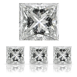 0.10 ct Princess Cut Diamond : G / SI1