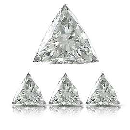 0.30 ct Trillion Diamond : G / SI2