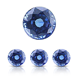 0.008 ct Round Sapphire : Royal Blue
