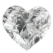 0.37 ct Heart Shape Diamond : D / VVS1