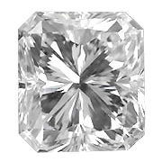 0.63 ct G / VS2 Radiant Diamond