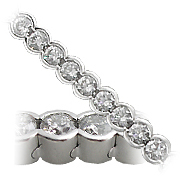 18K White Gold 11.0cttw Diamond Bracelet