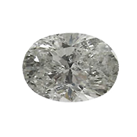 1.51 ct Oval Diamond : H / I1