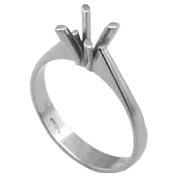 18K White Gold Solitaire Setting