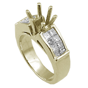 18K Yellow Gold 0.80cttw Diamond Setting