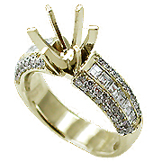 18K Yellow Gold 1.00cttw Diamond Setting