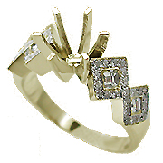 18K Yellow Gold 0.60cttw Diamond Setting