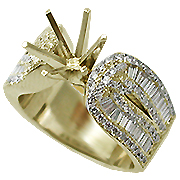 18K Yellow Gold 1.66cttw Diamond Setting