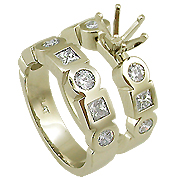 18K Yellow Gold 1.52cttw Diamond Setting