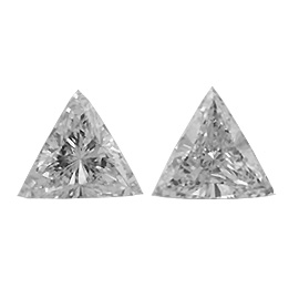 1.15 cttw Pair of Trillion Natural Diamonds : H / VS2