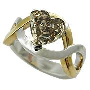 18K Two Tone 1.45ct Diamond Ring