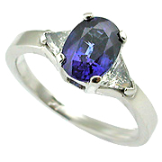18K White Gold 2.00cttw Sapphire & Diamond Ring