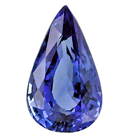 2.20 ct Pear Shape Blue Sapphire : Fine Navy Blue