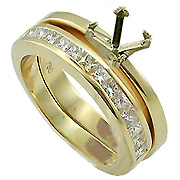 18K Yellow Gold 0.60cttw Diamond Setting