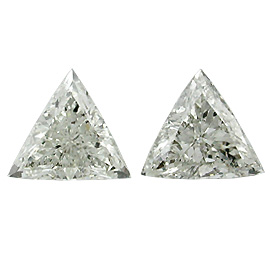 1.82 cttw Pair of Trillion Diamonds : I / SI2