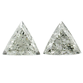 1.82 cttw Pair of Trillion Natural Diamonds : I / SI2