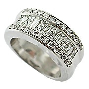 18K White Gold 1.24cttw Diamond Band