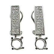 18K White Gold 1.40cttw Diamond Earrings