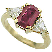 18K Yellow Gold 2.00cttw Ruby & Diamond Ring