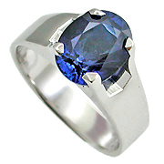 18K White Gold 2.00ct Sapphire Ring