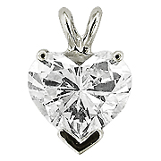 14K White Gold 0.25 ct. Diamond Pendant