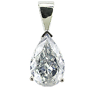 14K White Gold 0.25 ct. Diamond Pendant