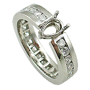 18K White Gold 1.00cttw Diamond Setting