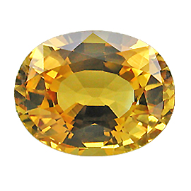 2.75 ct Oval Sapphire : Golden Yellow