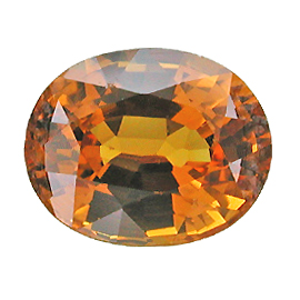 2.52 ct Oval Sapphire : Orangish Yellow