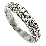 18K White Gold 0.70cttw Diamond Ring