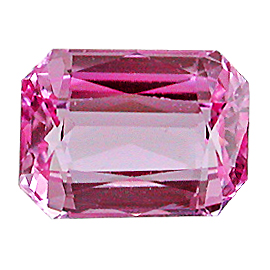 1.20 ct Rich Pink Emerald Cut Natural Sapphire