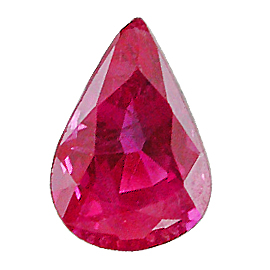 0.79 ct Pinkish Red Pear Shape Natural Ruby