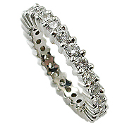 18K White Gold 1.40cttw Diamond Band