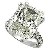 18K White Gold 11.00cttw Diamond Ring