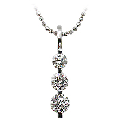 18K White Gold 1.00cttw Diamond Pendant