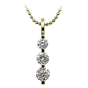 18K Yellow Gold 1.00cttw Diamond Pendant