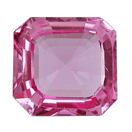 1.14 ct Emerald Cut Sapphire : Soft Pink