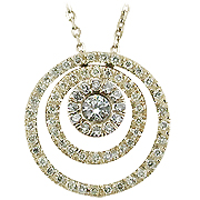 14K Yellow Gold 0.40cttw Diamond Pendant