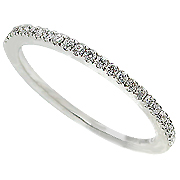 Platinum 0.17cttw Diamond Band