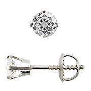 14K White Gold 0.33cttw Diamond Earrings