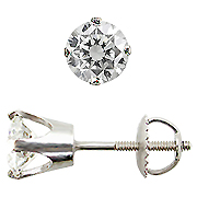 14K White Gold 1.80cttw Diamond Earrings