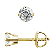 14K Yellow Gold 0.33cttw Diamond Earrings