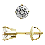 14K Yellow Gold 0.70cttw Diamond Earrings