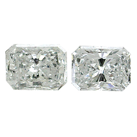 1.01 cttw Pair of Radiant Diamonds : F / SI1