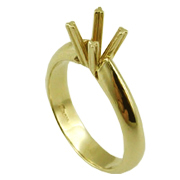 18K Yellow Gold Setting