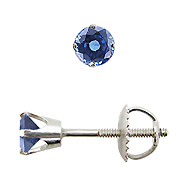 Sapphire Earrings : Diamond and Sapphire Earrings