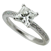 18K White Gold 1.15cttw Diamond Ring