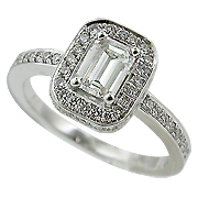 18K White Gold 0.95cttw Diamond Ring