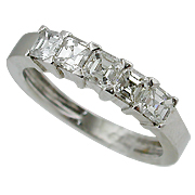 18K White Gold 1.00cttw Diamond Ring