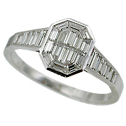 18K White Gold 1.00cttw Diamond Ring